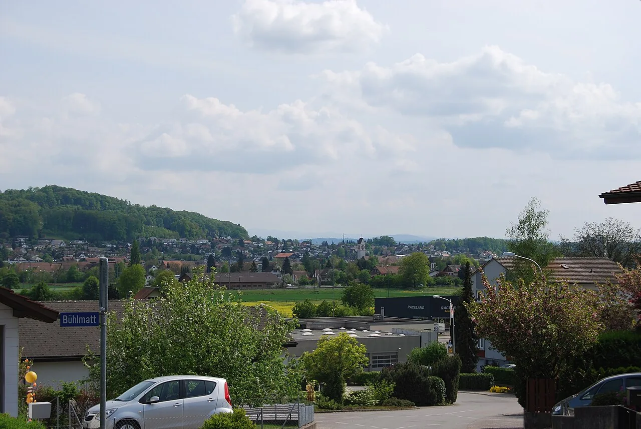 Blick auf Kappel SO von Hägendorf aus im Kanton Solothurn
