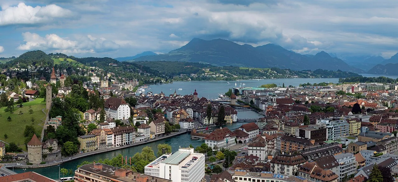 Panorama der Stadt Luzern im Kanton Luzern